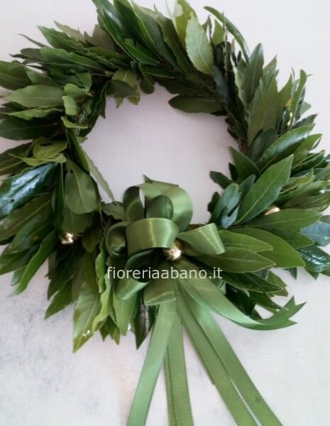 Coroncina di alloro per laurea con bacche da testa