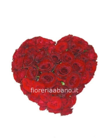 Cuore di rose rosse small ( 20 cm)