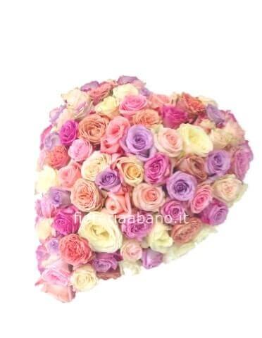 Cuore di rose assortite small